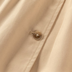 Dave&Bella Toddler Girls Autumn Yellow Simple-style Trench Coats