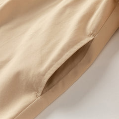 Dave&Bella Toddler Girls Autumn Yellow Simple-style Trench Coats