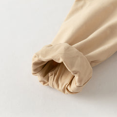 Dave&Bella Toddler Girls Autumn Yellow Simple-style Trench Coats