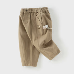 Dave&Bella Toddler Boys Autumn Khaki Versatile Pants