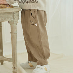 Dave&Bella Toddler Boys Autumn Khaki Versatile Pants