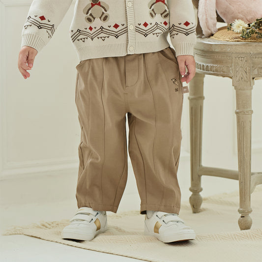 Dave&Bella Toddler Boys Autumn Khaki Versatile Pants