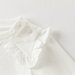 Dave&Bella Girls Autumn Beige Casual Cotton T-shirt Tops