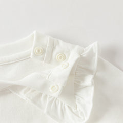 Dave&Bella Girls Autumn Beige Casual Cotton T-shirt Tops