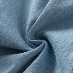 Dave&Bella Girls Autumn Cotton Embroidery Crafted Casual Denim Drawstring Pants