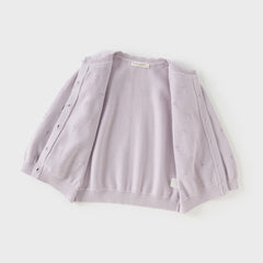 Dave&Bella Girls Autumn Cotton Adorable Purple Cardigans Coat