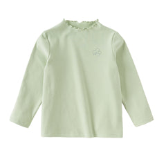 Dave&Bella Girls Autumn Cotton Cute Lace Collar T-shirt Top
