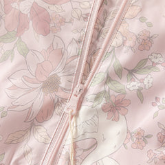 Dave&Bella Girls Autumn Pink Floral Print Hoodie Jacket Coat