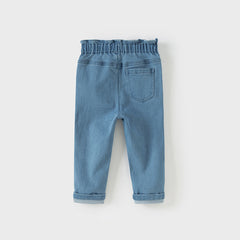 Dave&Bella Girls Autumn Leisure Slim Denim Blue Jeans Pant