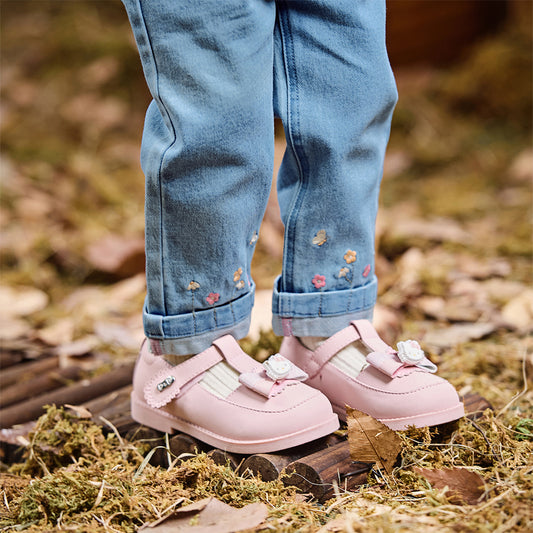 Dave&Bella Girls Autumn Leisure Slim Denim Blue Jeans Pant