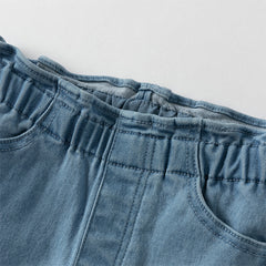 Dave&Bella Girls Autumn Leisure Slim Denim Blue Jeans Pant