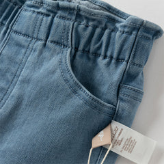 Dave&Bella Girls Autumn Leisure Slim Denim Blue Jeans Pant