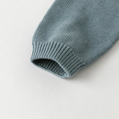 Dave&Bella Toddler Girls Autumn Blue Cotton Dress-style Cardigans Coats