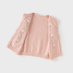 Dave&Bella Girls Autumn Cotton Cute Flower Sleeveless Vest Top