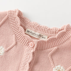 Dave&Bella Girls Autumn Cotton Cute Flower Sleeveless Vest Top