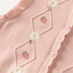 Dave&Bella Girls Autumn Cotton Cute Flower Sleeveless Vest Top