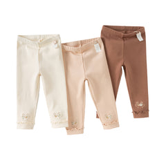 Dave&Bella Girls Autumn Cotton Antibacterial Anti-mite Leggings Pants