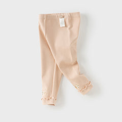 Dave&Bella Girls Autumn Cotton Antibacterial Anti-mite Leggings Pants