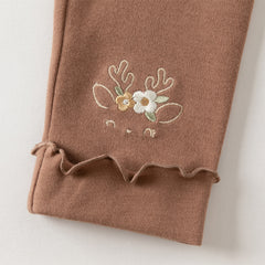 Dave&Bella Girls Autumn Cotton Antibacterial Anti-mite Leggings Pants