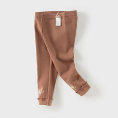 Dave&Bella Girls Autumn Cotton Antibacterial Anti-mite Leggings Pants