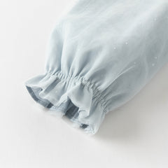 Dave&Bella Girls Autumn Elegance Grey Blue Mesh Charming Princess Dress