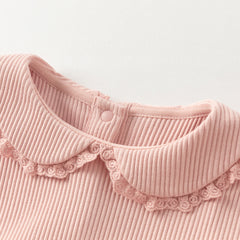 Dave&Bella Girls Autumn Sweet Pink A-line Princess Mesh Dress with Cape