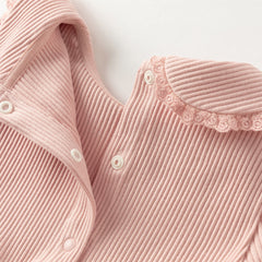 Dave&Bella Girls Autumn Sweet Pink A-line Princess Mesh Dress with Cape