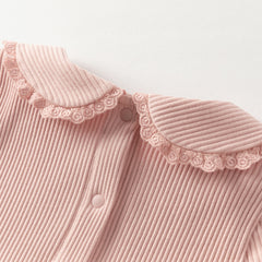 Dave&Bella Girls Autumn Sweet Pink A-line Princess Mesh Dress with Cape