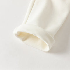 Dave&Bella Toddler Girls Autumn Sweet Pearl White Tulle Mesh Skirt Pants