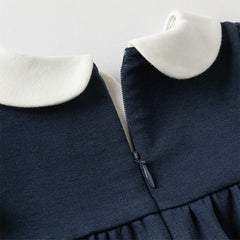 Dave&Bella Girls Autumn Elegance Fake-two-piece Long Sleeve Dress