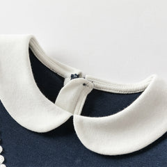 Dave&Bella Girls Autumn Elegance Fake-two-piece Long Sleeve Dress