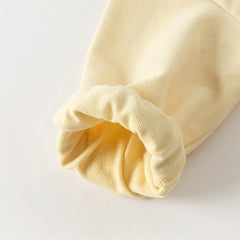 Dave&Bella Girls Autumn Yellow Cotton Sweet Peplum Sweatshirt Top