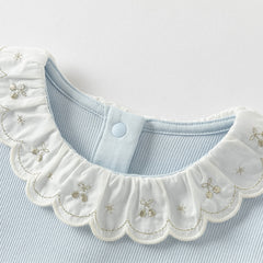 Dave&Bella Girls Autumn Cotton Fashion Stretch T-shirt Top