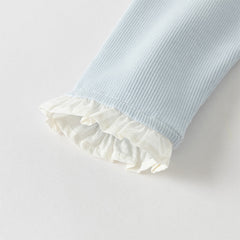 Dave&Bella Girls Autumn Cotton Fashion Stretch T-shirt Top