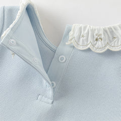 Dave&Bella Girls Autumn Cotton Fashion Stretch T-shirt Top