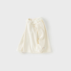 Dave&Bella Girls Autumn Cotton Fashion Stretch T-shirt Top