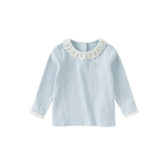 Dave&Bella Girls Autumn Cotton Fashion Stretch T-shirt Top