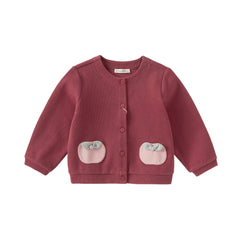 Dave&Bella Toddler Girls Autumn Sweet Cotton Red Coats