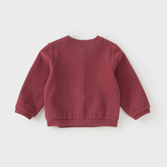 Dave&Bella Toddler Girls Autumn Sweet Cotton Red Coats