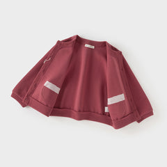 Dave&Bella Toddler Girls Autumn Sweet Cotton Red Coats