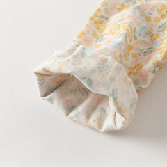 Dave&Bella Girls Autumn Cotton Floral Long Sleeve A-line Princess Dress