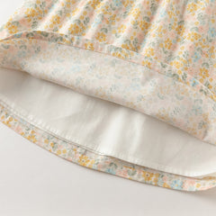 Dave&Bella Girls Autumn Cotton Floral Long Sleeve A-line Princess Dress