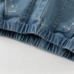 Dave&Bella Girls Autumn Sweet Jeans Denim Blue Pant