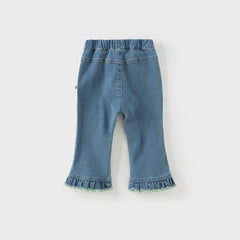 Dave&Bella Girls Autumn Sweet Jeans Denim Blue Pant