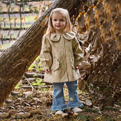 Dave&Bella Girls Autumn Sweet Jeans Denim Blue Pant