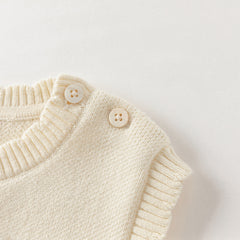 Dave&Bella Girls Autumn Beige Cute Toddler Vest Tops