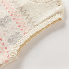 Dave&Bella Girls Autumn Beige Cute Toddler Vest Tops