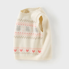 Dave&Bella Girls Autumn Beige Cute Toddler Vest Tops