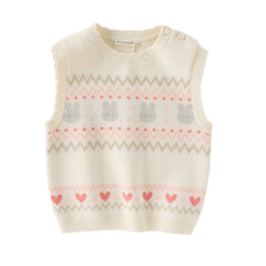 Dave&Bella Girls Autumn Beige Cute Toddler Vest Tops