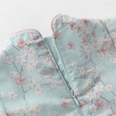 Dave&Bella Girls Autumn Elegance Chinese Style Mesh Floral A-line Party Dress